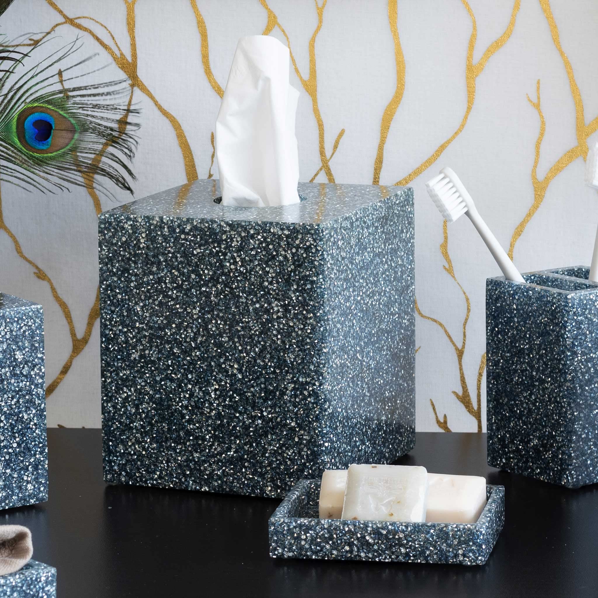 スペースクリアリング用　クロス karen kingston Amazon.com: Luminous Tissue Box Holder, Sparkling Rhinestones in